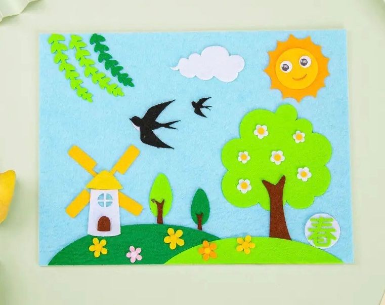 DIY 4‑Season Felt Fabric Art Craft Kit