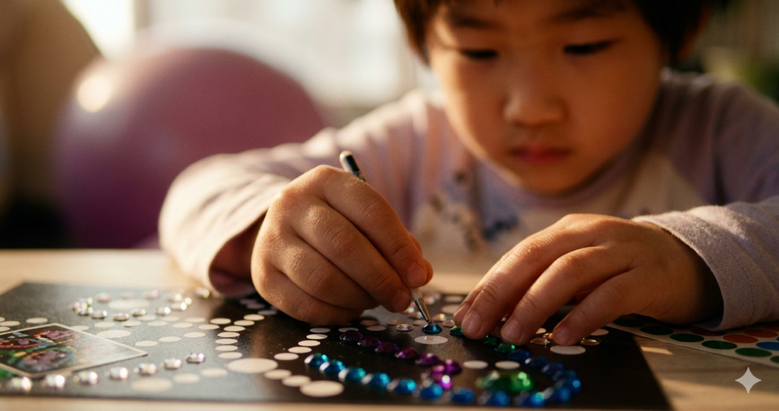 We Gave Our Daughter a Diamond Dot Kit. She Didn't Move for Two Hours.