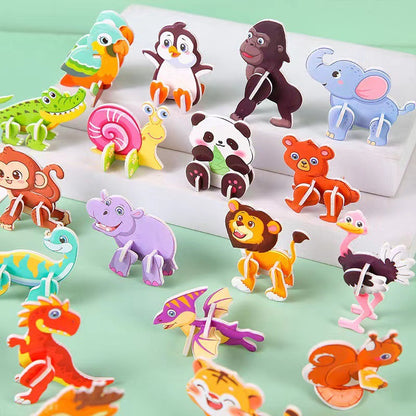25/30PCS 3D DIY Paper Jigsaw Puzzles