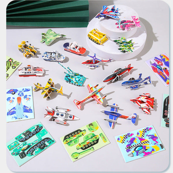 25/30PCS 3D DIY Paper Jigsaw Puzzles