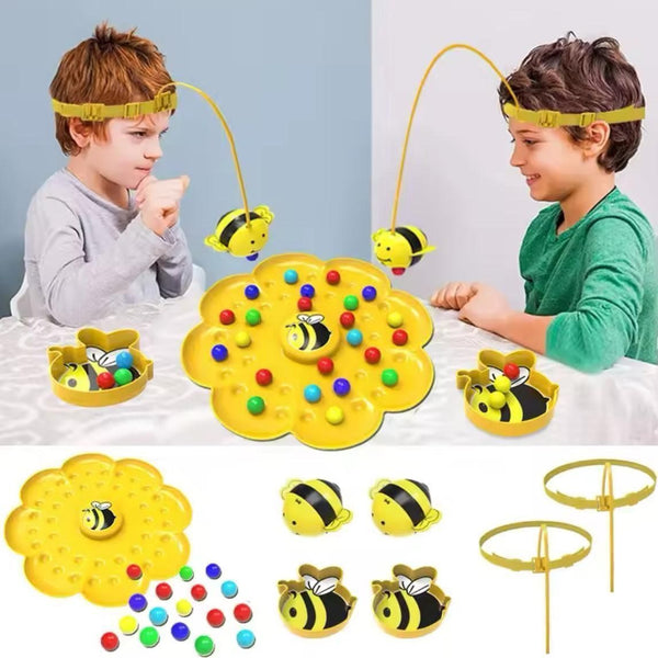 Magnetic 2-player Bee Headband Game