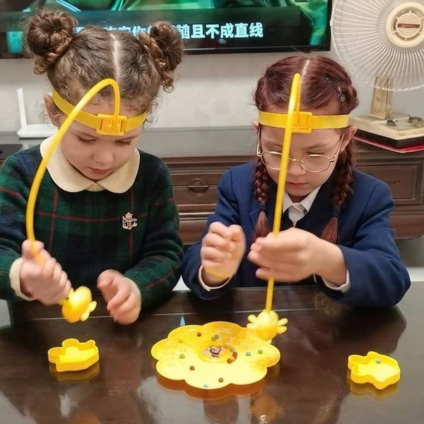Child using Magnetic 2-player Bee Headband Game