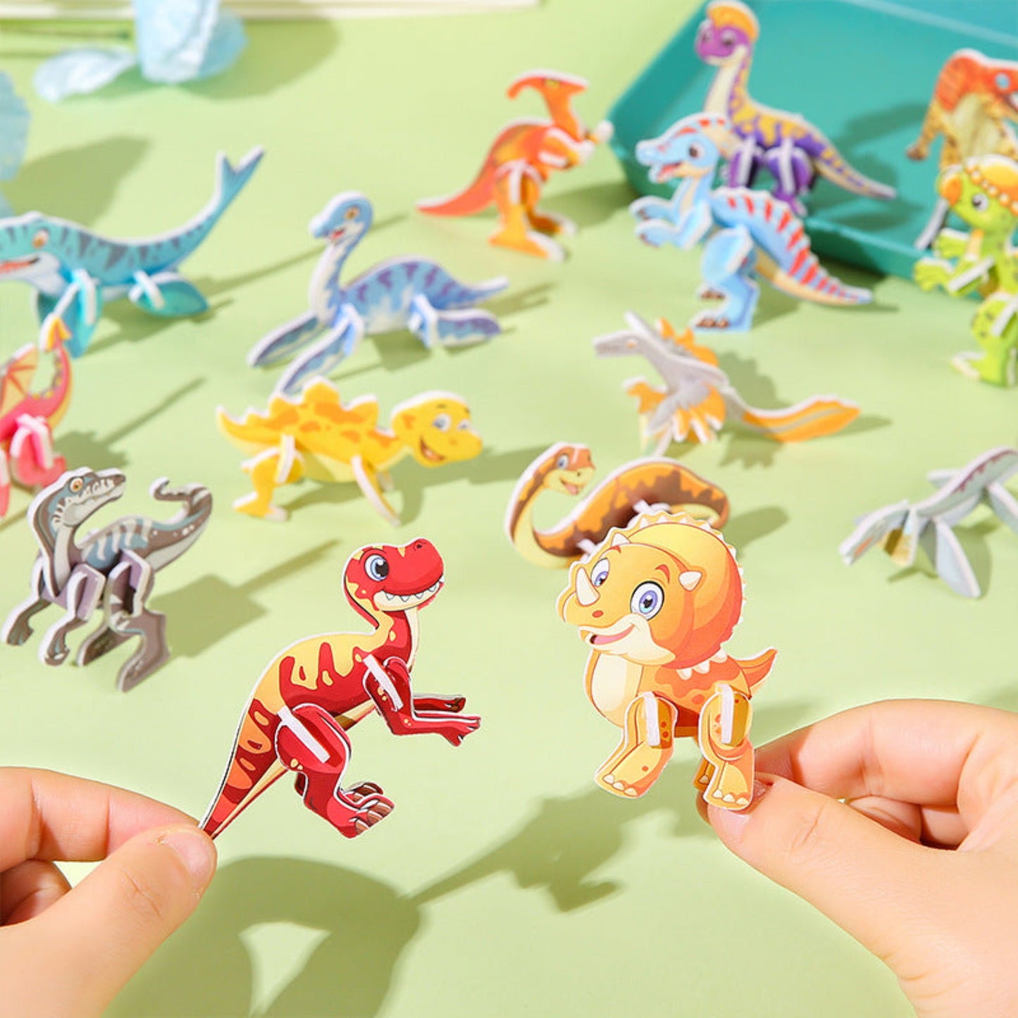 25/30PCS 3D DIY Paper Jigsaw Puzzles