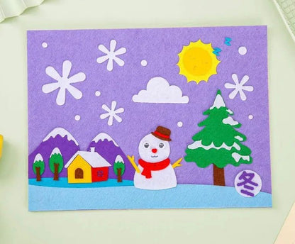 DIY 4‑Season Felt Fabric Art Craft Kit