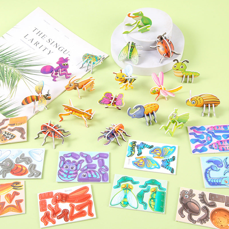 25/30PCS 3D DIY Paper Jigsaw Puzzles