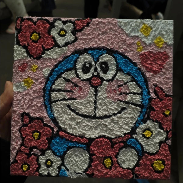 Child using DIY Paper Pulp Painting Kit