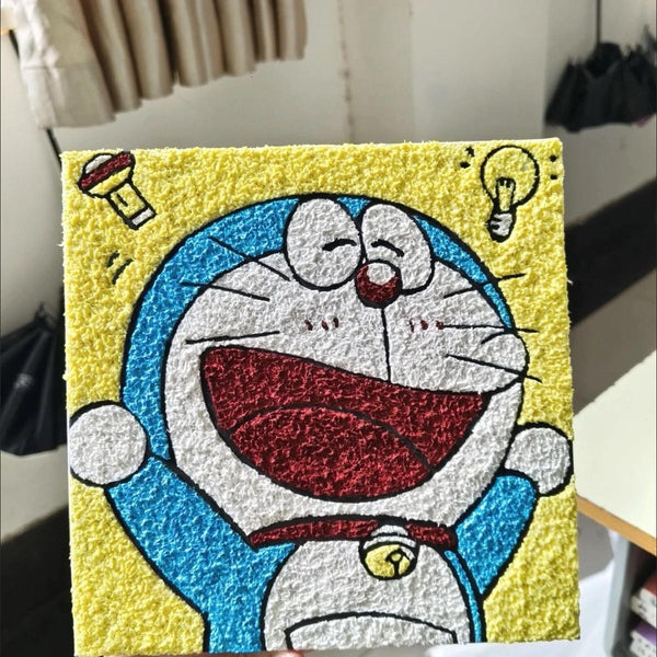 Child using DIY Paper Pulp Painting Kit