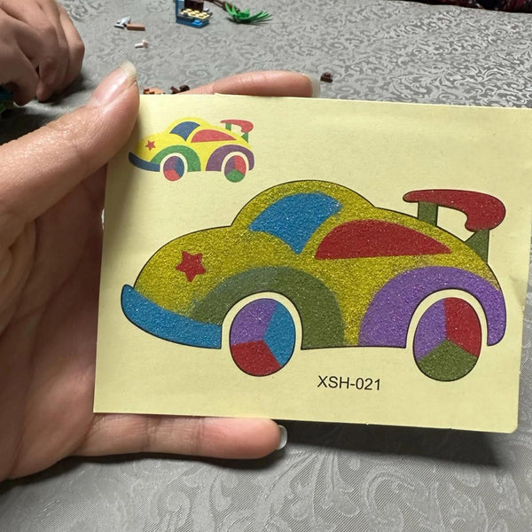 Child using Sand Painting